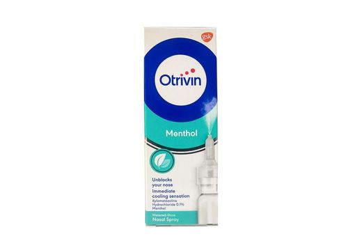 Otrivin 0.1% Menthol Metered Dose Nasal Spray, 10ml