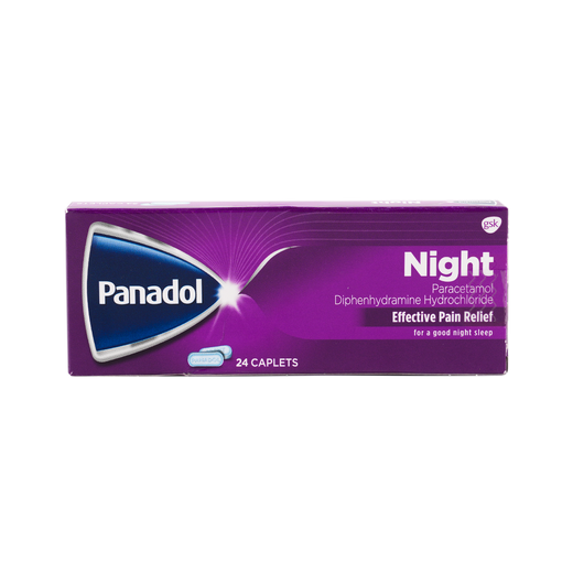 Panadol Night Effective Pain Relief Tablets, 24 Count