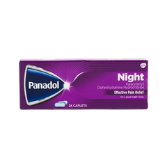 Panadol Night Effective Pain Relief Tablets, 24 Count