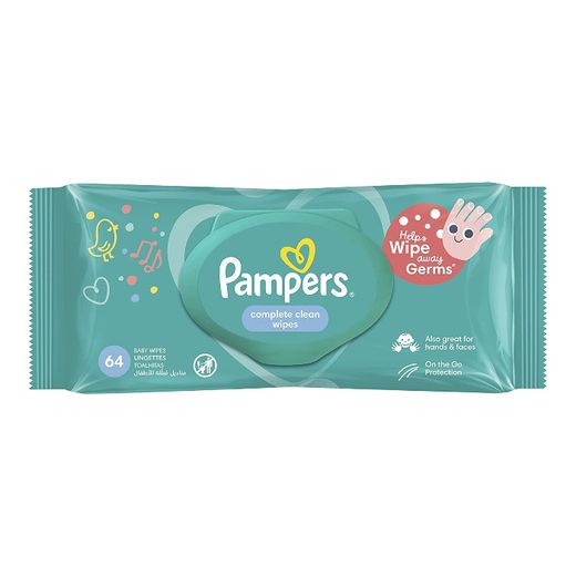 Pampers Lotion with Aloe Vera Baby Wipes, 64 Pieces