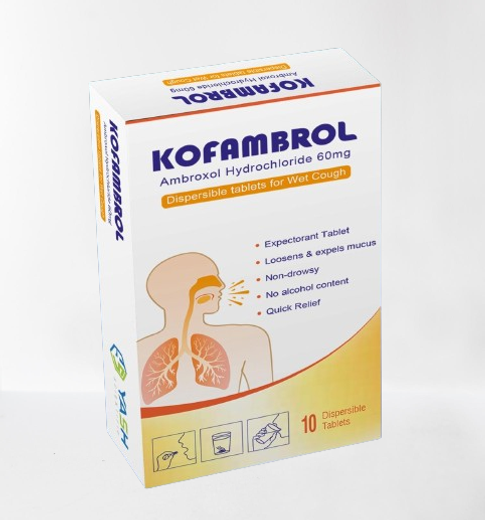 Kofambrol 60Mg Dispersible Tablets, 10 Tablets