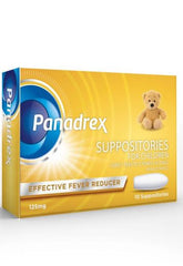 Panadrex 125 mg Suppositories, 10 Pieces