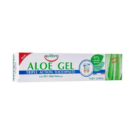 Equilibra Triple Action Aloe Gel Toothpaste, 75ml