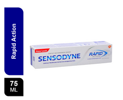 Sensodyne Rapid Action Whitening Toothpaste, 75ml