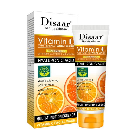 Disaar Face Wash Natural Facial Cleanser with Vitamin C, 100g