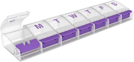 One Week Pill Case Push Button