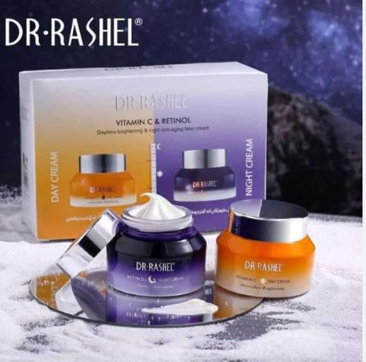 Dr.Rashel Vitamin C & Retinol Day & Night Face Cream Set, 1 Set