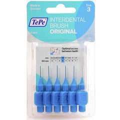 Tepe Interdental Brush Original Size 3 0.6 Mm Blue 6 Pieces