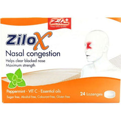 Zilox Nasal Congestion Lozenges 24 Pieces