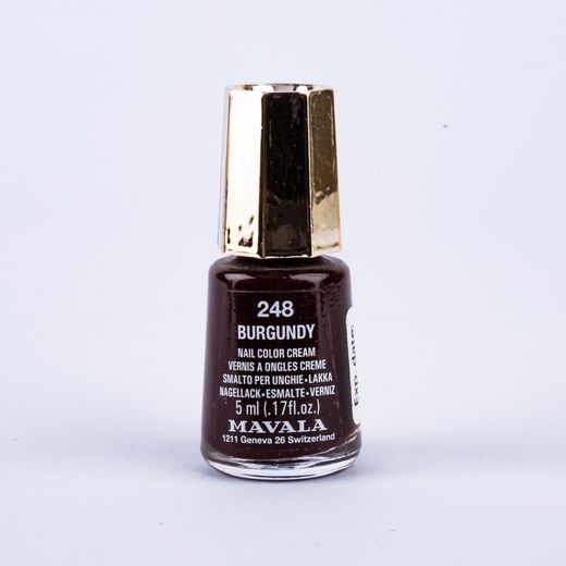 Mavala 248 Burgundy Nail Color Cream, 5ml