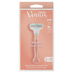 Gillette Venus Smooth Sensitive Comfortglide, 1 Handle + 2 Blades