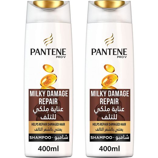 Pantene Pro-V Milky Damage Repair Shampoo, 2x400ml