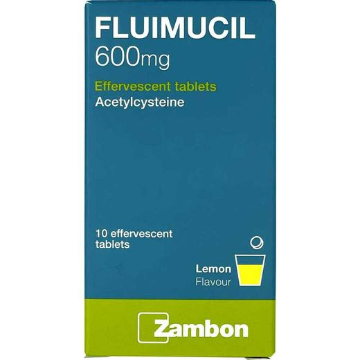 Fluimucil 600mg Tablets, 10 Tablets