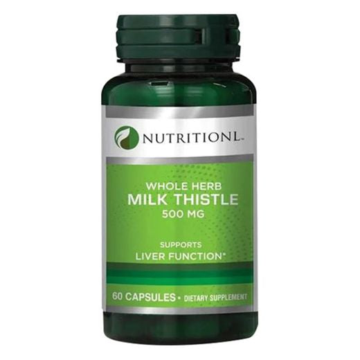 Nutritionl Whole Herb Milk Thistle 500mg, 60 Capsules