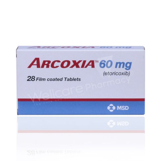 Arcoxia 60mg Tablets, 28 Tablets