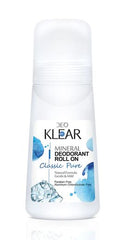 Deo Klear Mineral Deodorant Roll On Classic Pure, 65ml