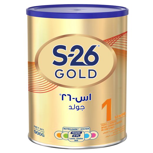 S-26 Gold Stage 1 Infant Formula From 0-6 Months, 900g