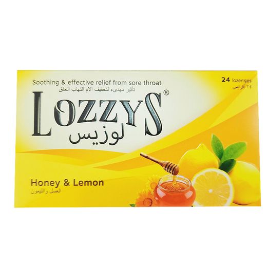 Lozzy's Honey Lemon Lozenges, 24 Lozenges