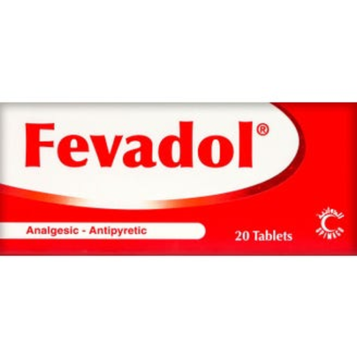 Fevadol 500mg Tablets, 20 Pieces