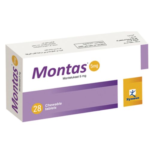 Montas Montelukast 4 Mg Chewable Tablets, 28 Count