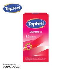 Topfeel Smooth Condoms, 12 Pieces