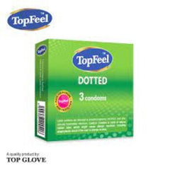 Topfeel Dotted Condoms, 3 Pieces