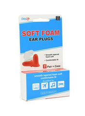 Easy Life Soft Foam Ear Plugs 1 Pair + Case 33Nrr