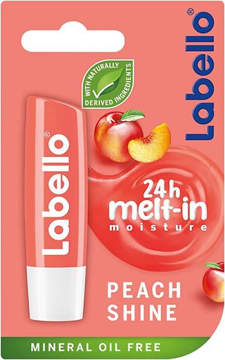 Labello Peach Shine Lip Balm, 4.8g