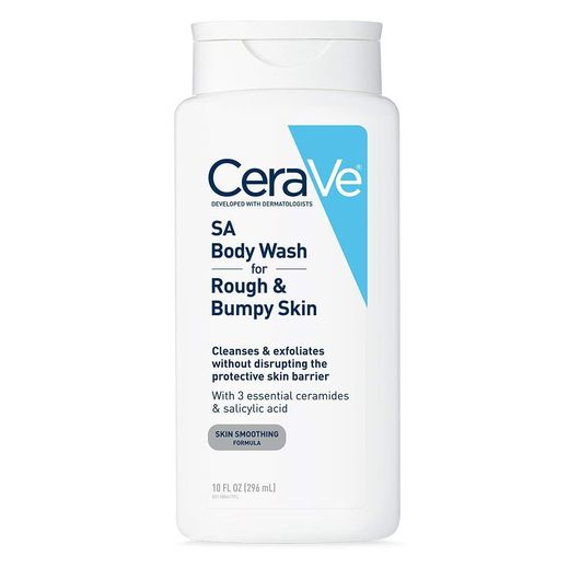 CeraVe SA Body Wash For Rough & Bumpy Skin, 296ml