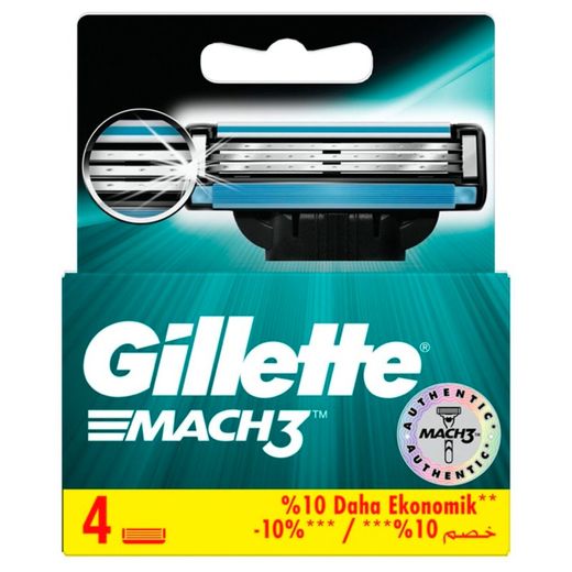 Gillette Blades Mach 3 4 Blades