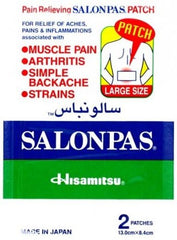 Salonpas Pain Relieving Patches Large, 2 Pieces