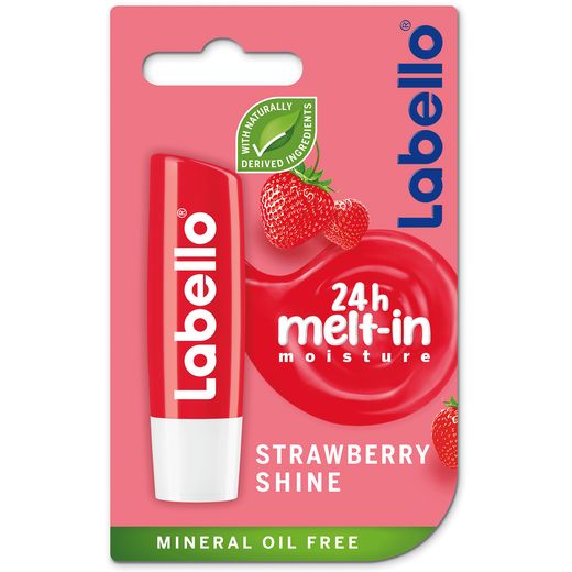 LABELLO Lip Balm Moisturising Lip Care Strawberry Shine 4.8 g