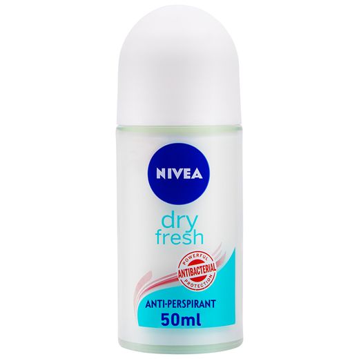 Nivea Antiperspirant Roll-On For Women Dry Fresh Antibacterial Protection 50 ml