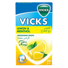 Vicks Soothing And Refreshing Lemon Throat Drops 40 g