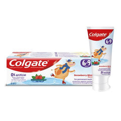 Colgate Kids Strawberry Mint 0% Artificial Toothpaste, 6-9 Years, 60ml