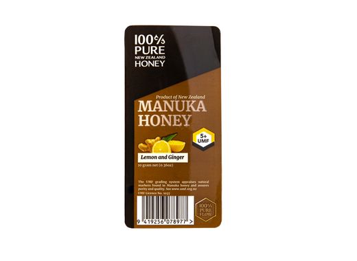 Manuka Honey UMF 5+ with Lemon & Ginger 10g